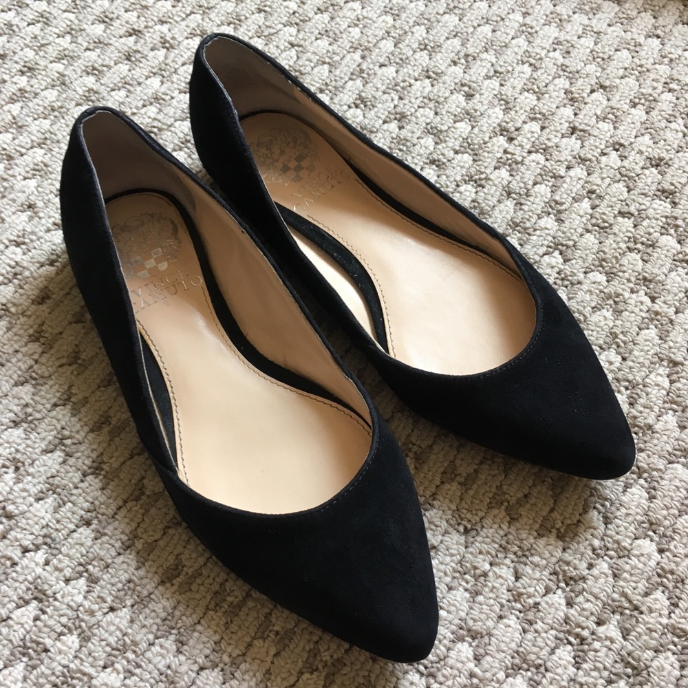 Vince Camuto Velvet Suede studded flats